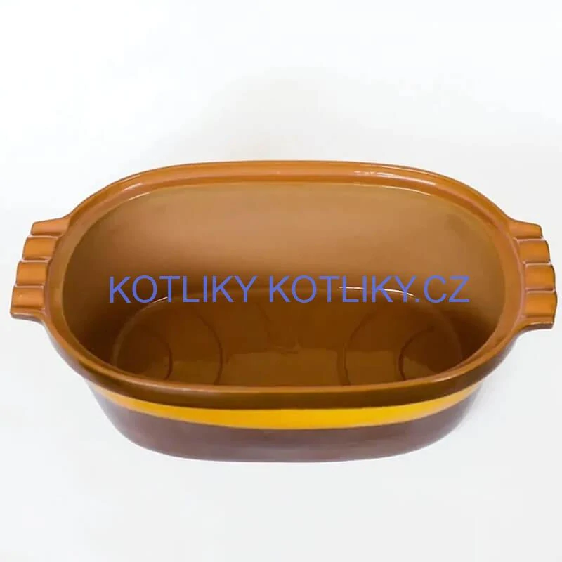 Římská mísa / pekáč z glazované terakotové hlíny 6 l