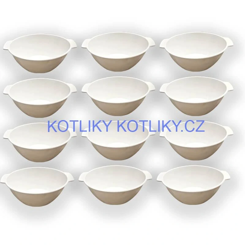 Sada 12 ks: Plastová miska na fajnový kotlíkový guláš a polévky – 500 ml