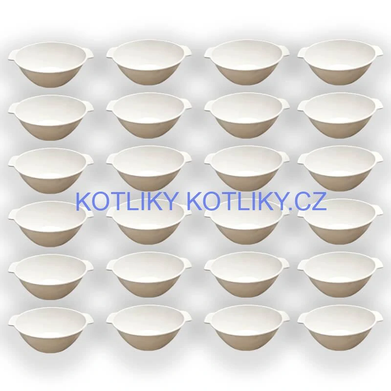 Sada 24 ks: Plastová miska na fajnový kotlíkový guláš a polévky – 750 ml