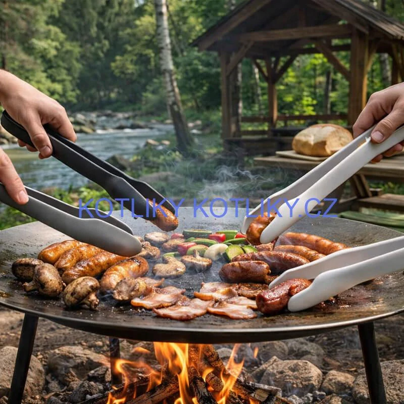 Kuchyňské kleště – sada 3 ks (obracečky na grilování)