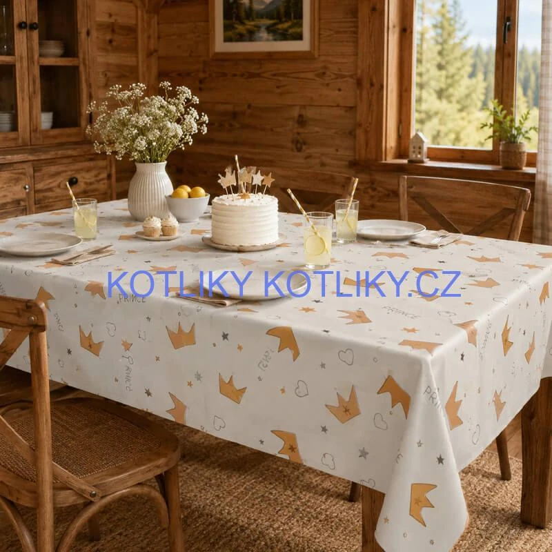 Dětský omyvatelný PEVA ubrus Prince 137 × 183 cm