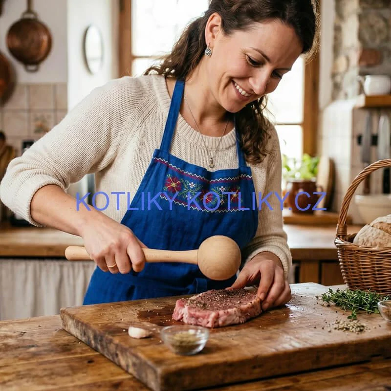 Dřevěný tlouček na maso 29 cm