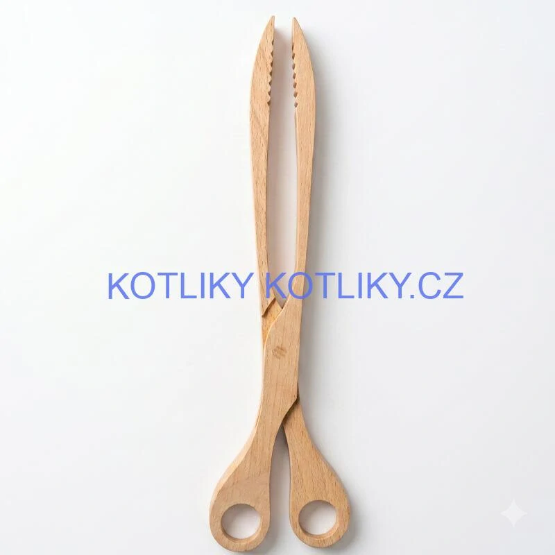 Dřevěné grilovací kleště 29 cm