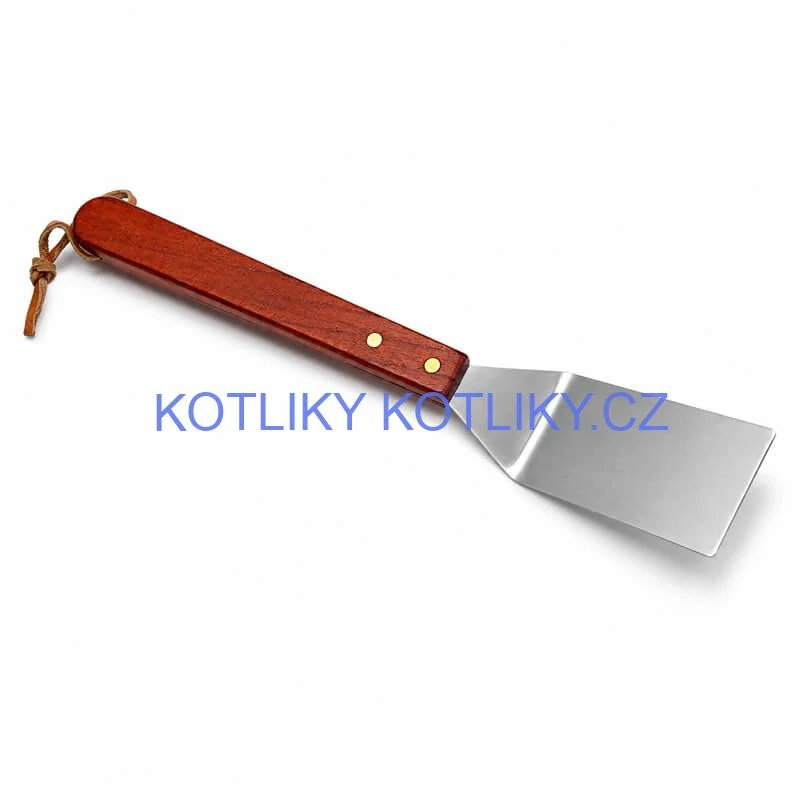 Grilovací nářadí BBQ – sada 3 ks, nerez a dřevo, 33 cm