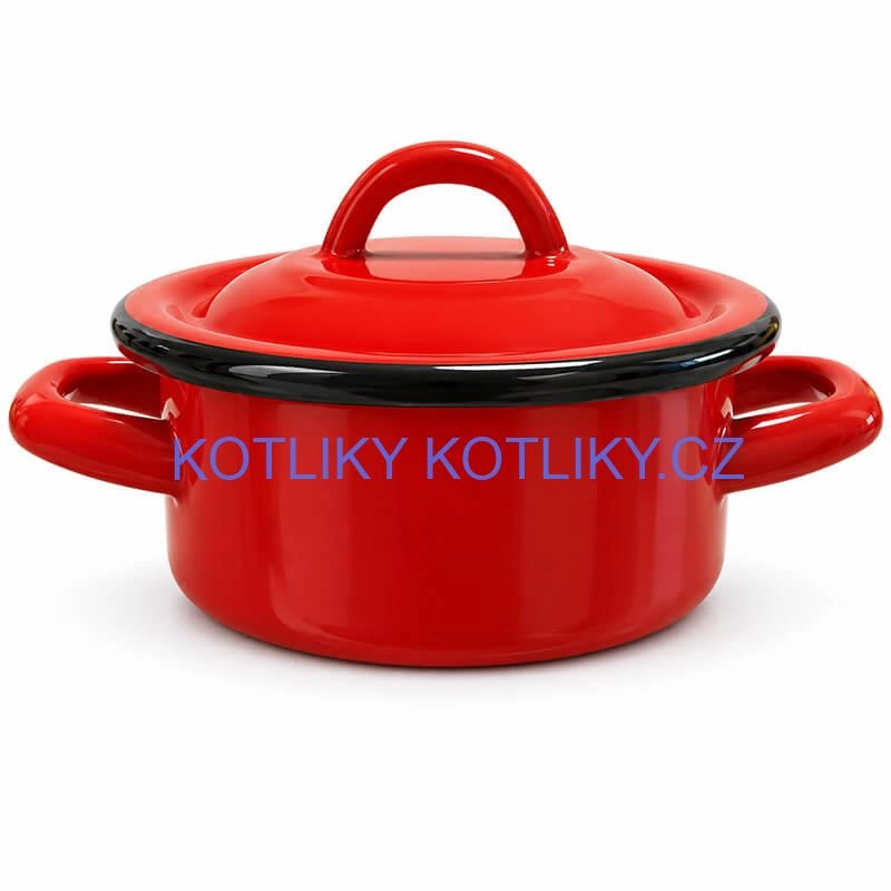 Smaltovaný kastrol FALCO 0,5 l s poklicí