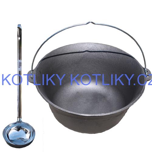 Litinový kotlík 10,8 L + antikórová naběračka