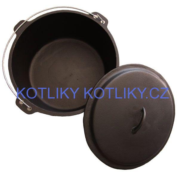 Litinový kotlík 7,2 L + poklice