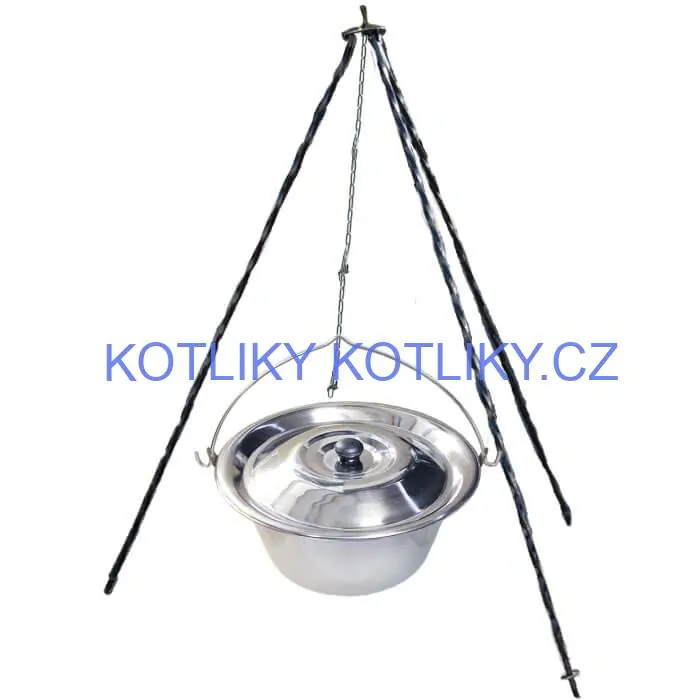 Nerezový kotlík 14 L INOX + poklice + stojan CLASSIC