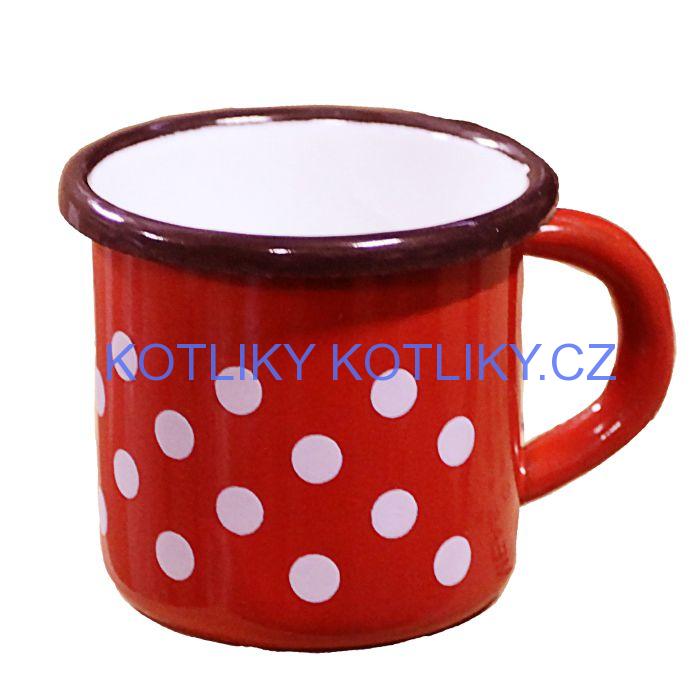 Smaltovaný hrnek 0,25 L (tečky)