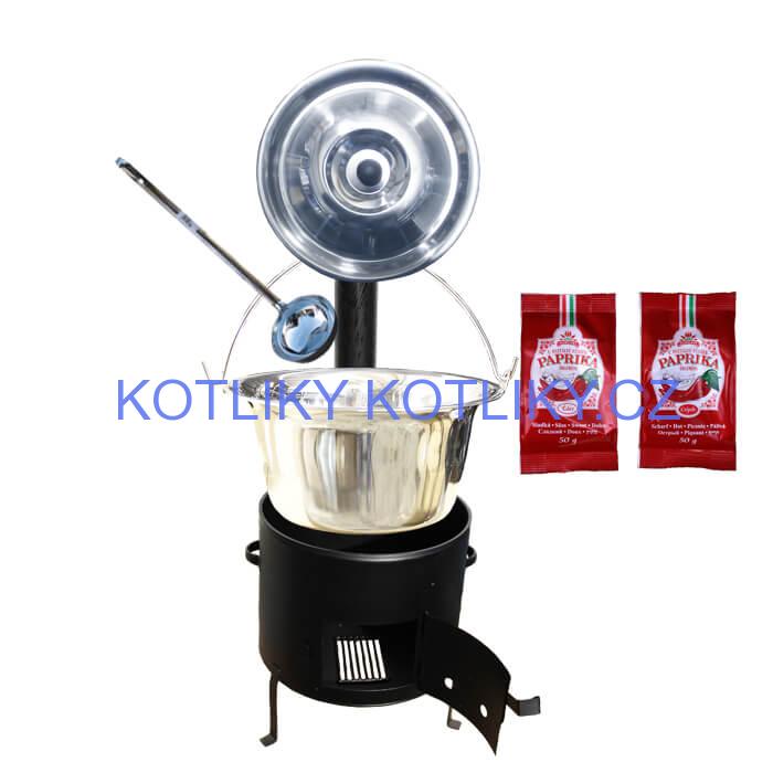 Kotlíkový gulášový set 42 CLASSIC + 20 L nerezový kotlík (1,2 mm)