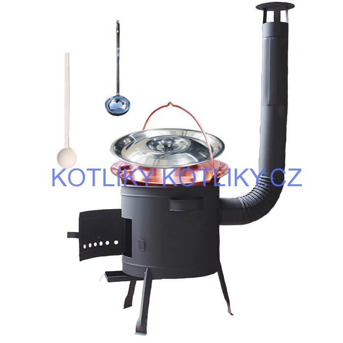 Kotlíkový gulášový set 36 PLUS 600 + měděný kotlík 14 L (1,2 mm)