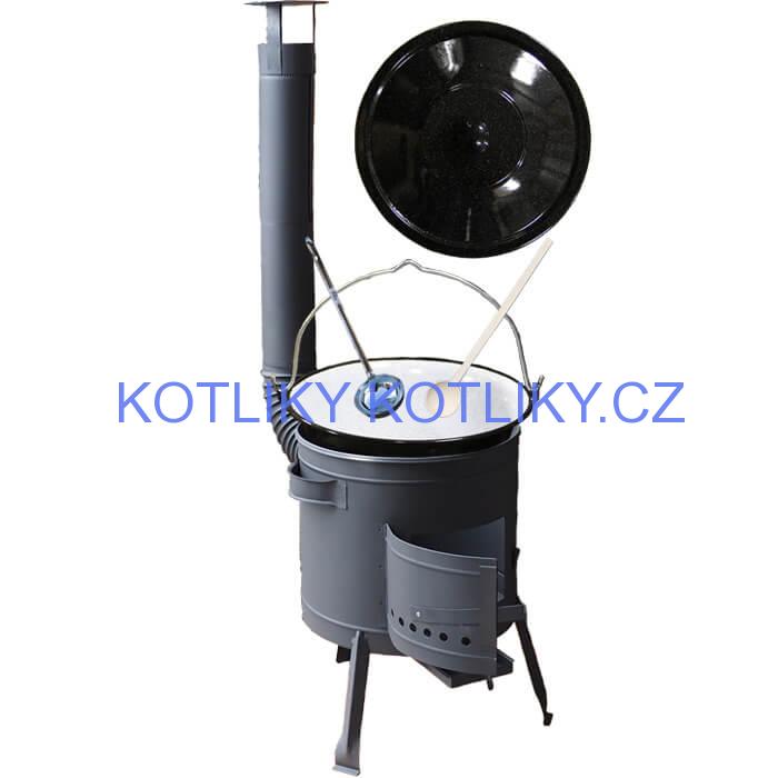 Kotlíkový gulášový set 42 PLUS 600 + smaltovaný kotlík 25 L