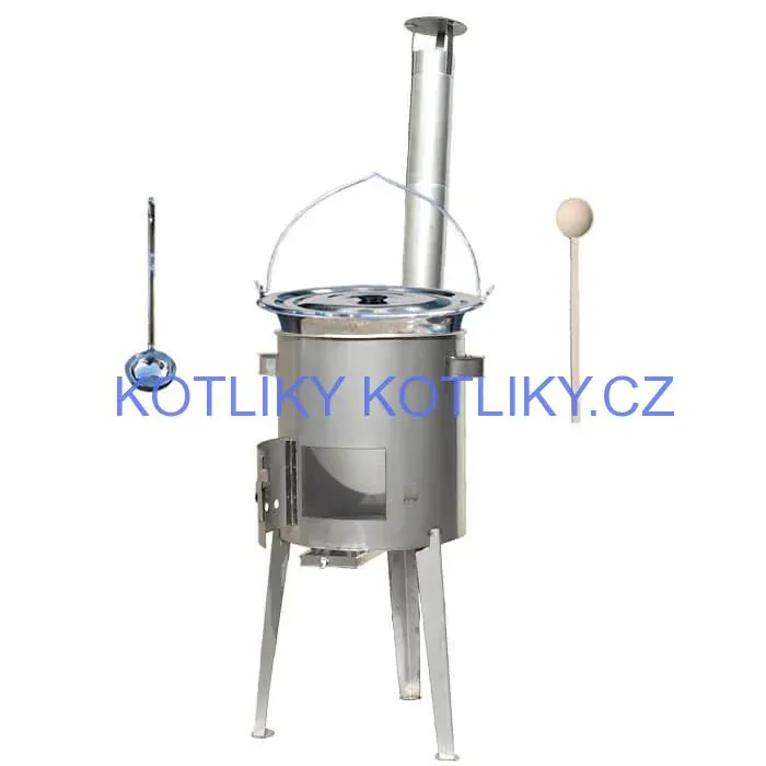 Nerezový kotlík 30 L (1,2 mm) + nerezová kotlina 45 cm LUXUS