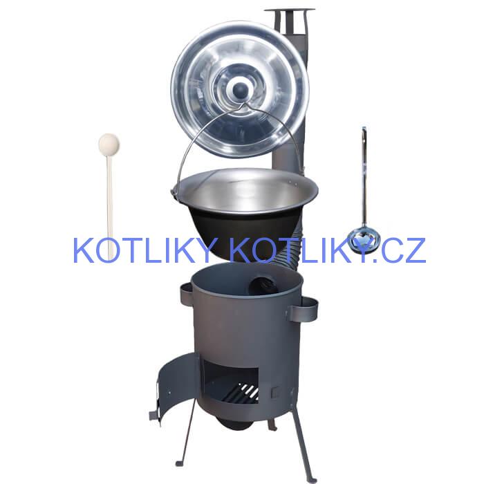 Nerezový kotlík 20 L (1,5 mm) + žáruvzdorná kotlina 42 PLUS 600 4 MM