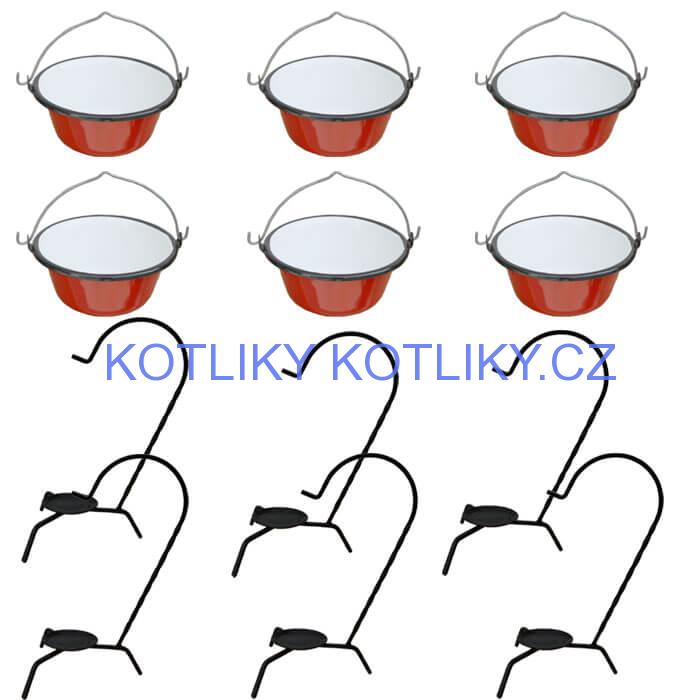 Servírovací souprava SMALT RED 6 ks