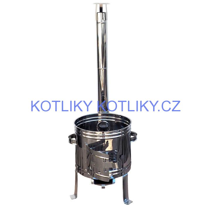 Nerezová kotlina s povrchovou antikorovou úpravou 36 cm INOX