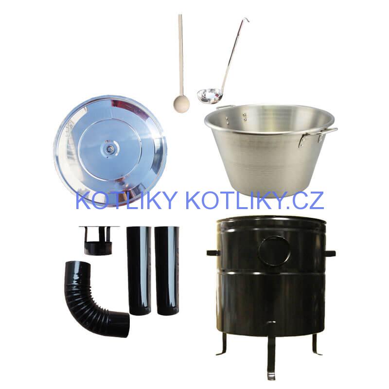 Nerezový kotel 70 L + kovová kotlina 56 cm BIG PARTY