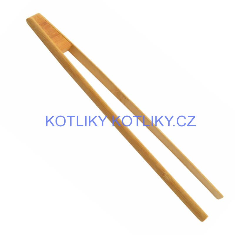 Dřevěné grilovací kleště 30 cm