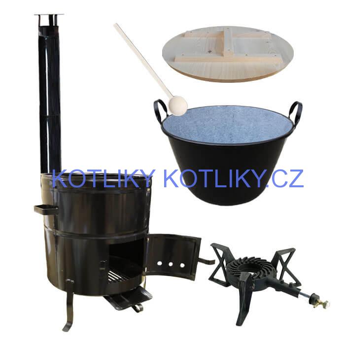 Zabijačkový kotlový set 100 L + hořák + kouřovod zdarma!