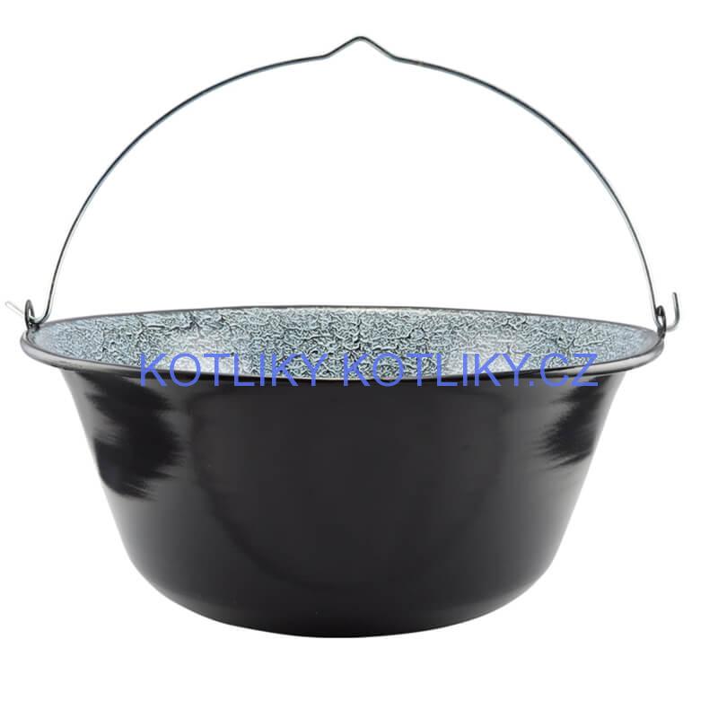 Smaltovaný kotlík 8 L + kovová kotlina 31 KOV