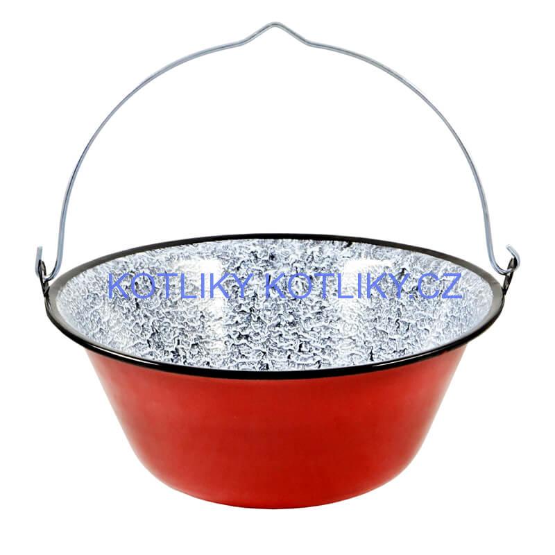 Smaltovaný kotlík 14 L + kovová kotlina 36 KOV