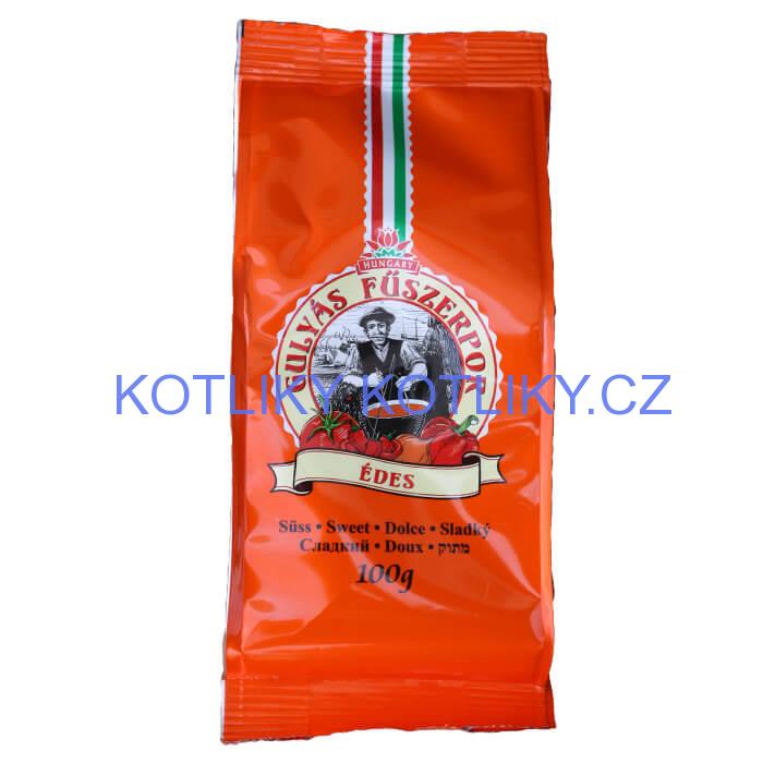 Nerezový hrnec 13 L + skleněná poklice + paprikový pepř na guláš - sladký 100 g