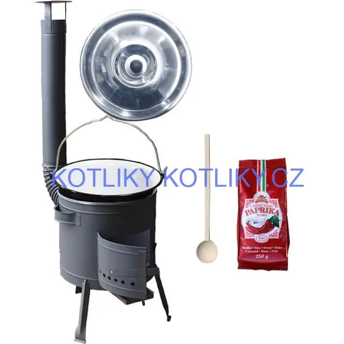 Smaltovaný kotlík 25 L (1,2 mm) + silnostěnná (1,5 mm) žáruvzdorná kotlina BALKY STRONG 42 PLUS 600