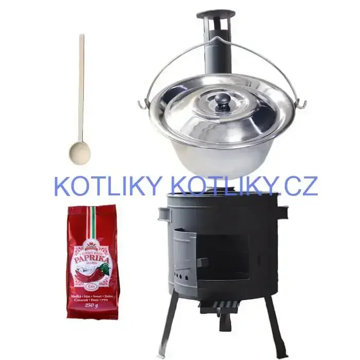 Nerezový kotlík 22 L (0,8 mm) INOX + silnostěnná (1,5 mm) žáruvzdorná kotlina BALKY STRONG 42 PLUS 600