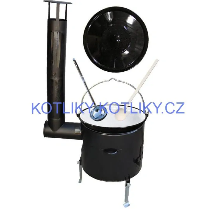Smaltovaný kotlík 30 L + smaltovaná kotlina 45 Easy party