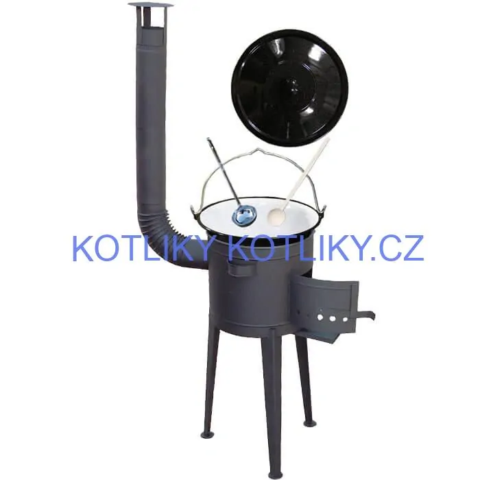 Smaltovaný kotlík 20 L (1,2 mm) + vysoká kotlina (1,5 mm) HODO 42 PLUS 600