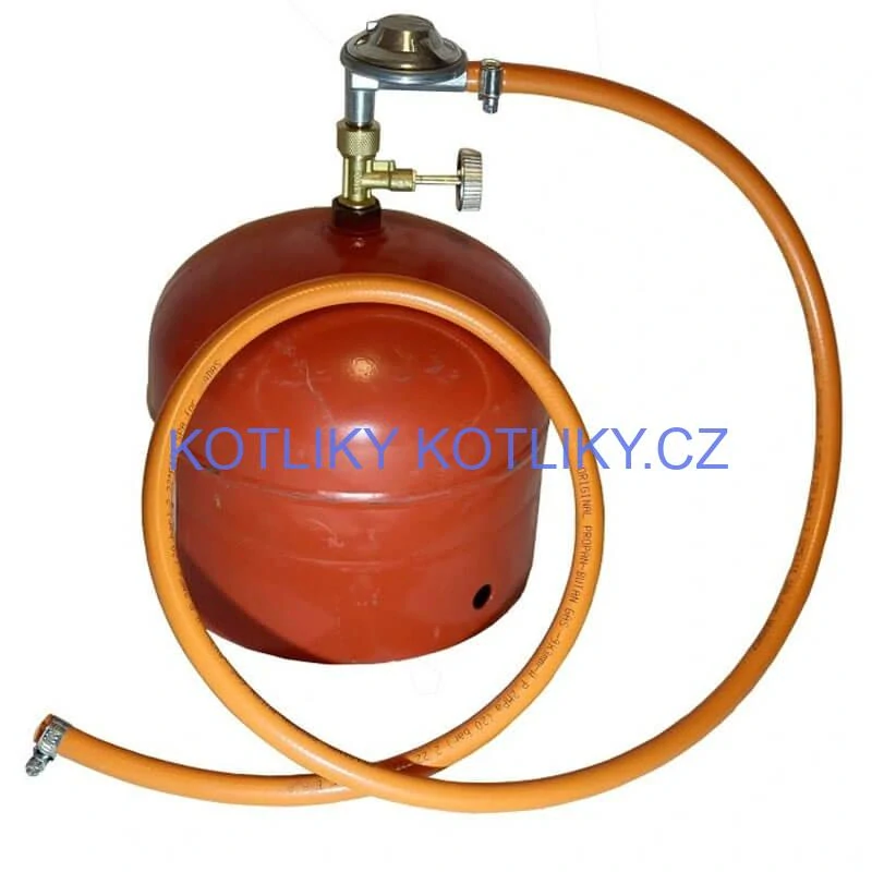 Regulátor tlaku plynu pro 2 kg PB láhev + hadice a ventil