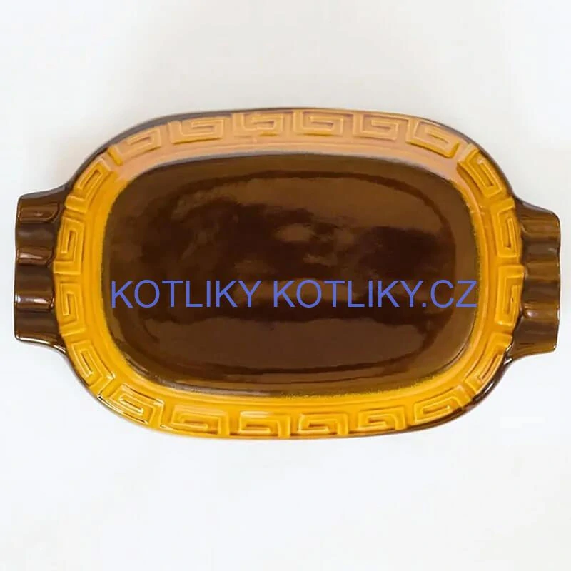 Římská mísa / pekáč z glazované terakotové hlíny 6 l