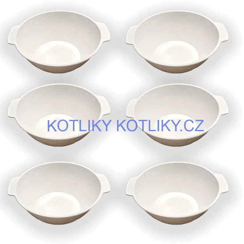 Sada 6 ks: Plastová miska na fajnový kotlíkový guláš a polévky – 750 ml
