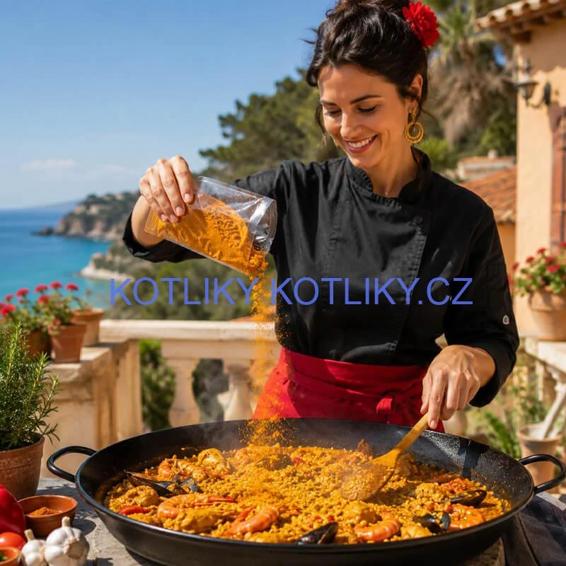PAELLA pepř 50 g - španělská kořenová směs s kurkumou a česnekem - Chuť Rizota a Rýžových Jídel