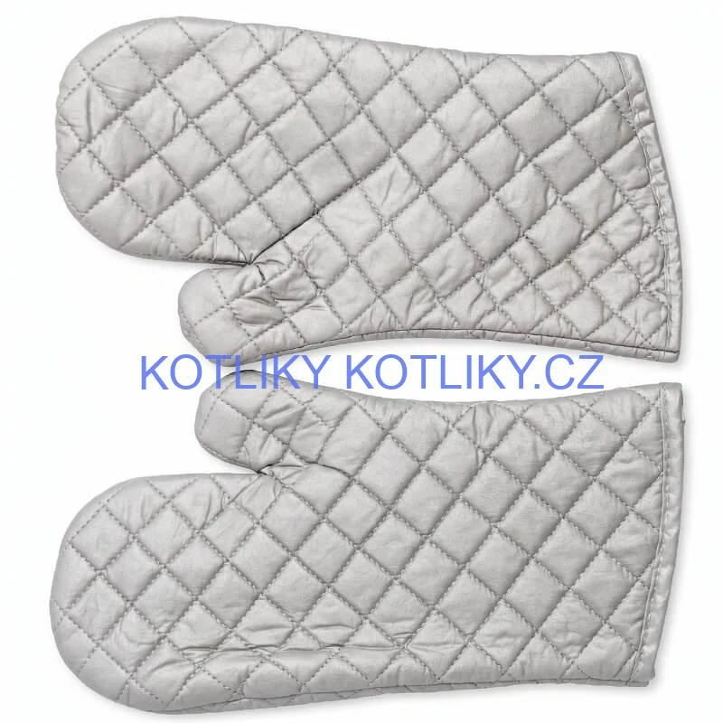 Chňapky stříbrné dlouhé 35 cm — sada 2 ks
