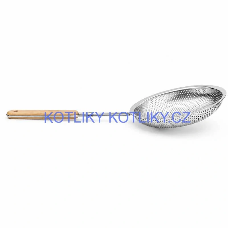 Hliníkové sítko 16 cm s dřevěnou rukojetí