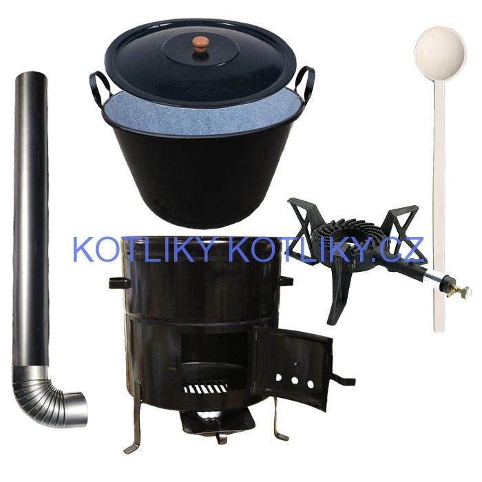 Zabijačkový kotlový set 80 L + hořák + kouřovod zdarma!
