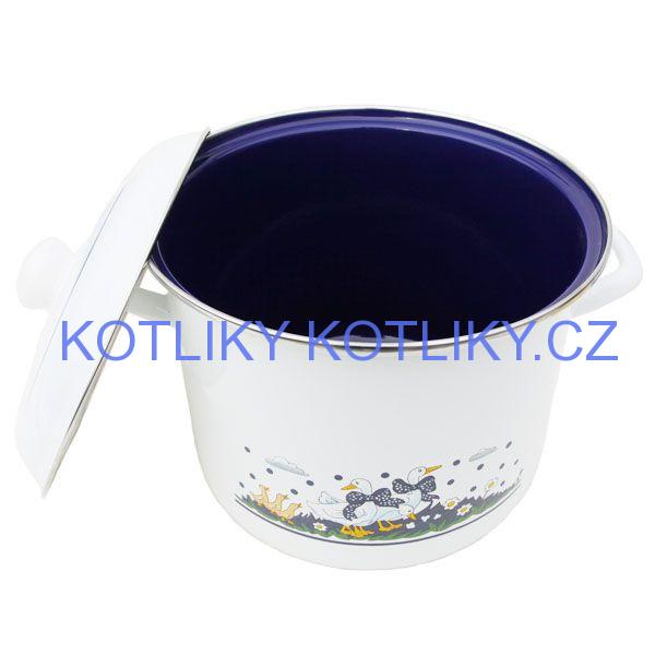 Smaltovaný hrnec 4,5 L - Kachničky
