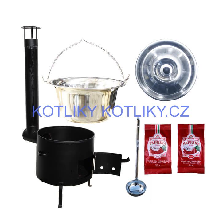 Kotlíkový gulášový set 36 CLASSIC + 15 L nerezový kotlík (1,2 mm)