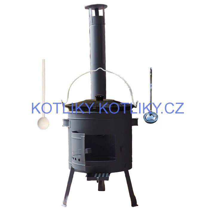 Kotlíkový gulášový set 42 PLUS 600 + smaltovaný kotlík 25 L