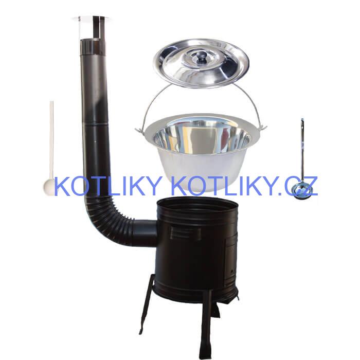 Nerezový kotlík 20 L (0,8 mm) + kovová kotlina 39 CLASSIC (KOV)