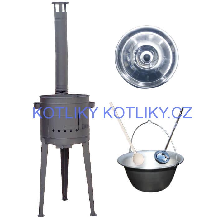 Nerezový kotlík 30 L (1,5 mm) + vysoká kotlina 45 cm PLUS 600