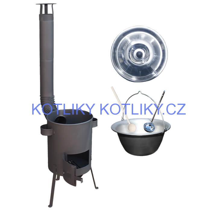 Nerezový kotlík 20 L (1,5 mm) + žáruvzdorná kotlina 42 PLUS 600 4 MM
