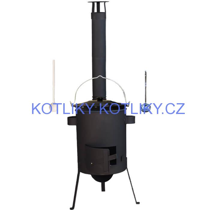 Smaltovaný kotlík 25 L + žáruvzdorná kotlina 45 PLUS 600 4 MM
