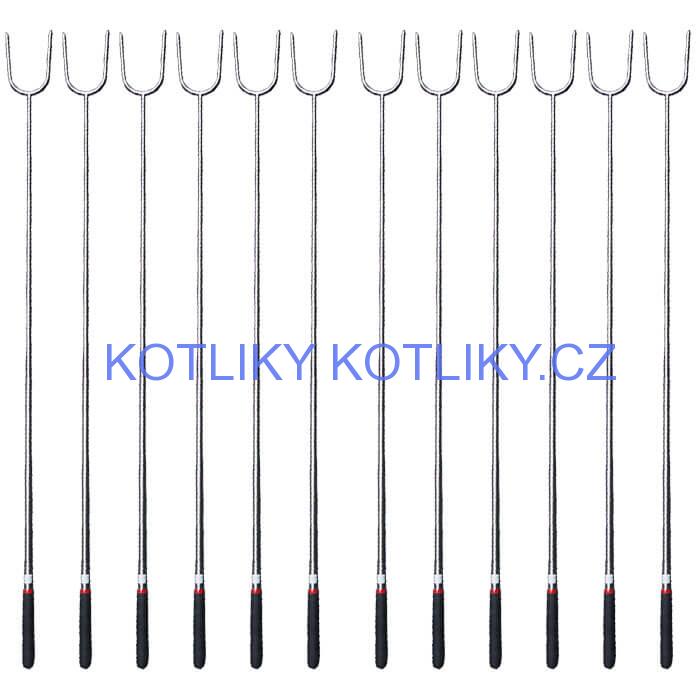 Vidličky na opékání 24,5 cm - 84,5 cm - teleskopické 12 ks