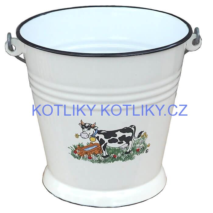 Smaltované vědro 5 L DECOR