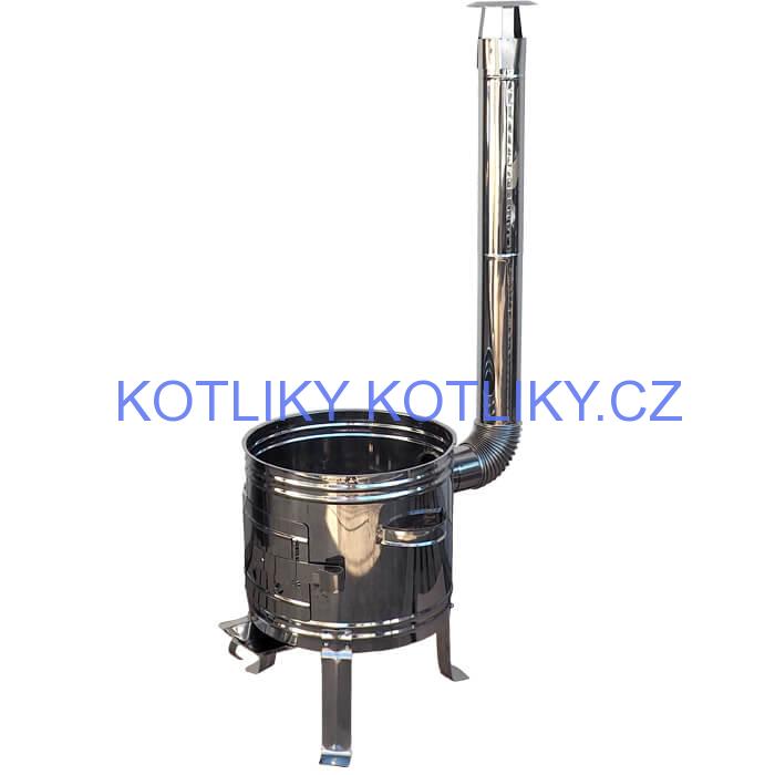 Nerezová kotlina s povrchovou antikorovou úpravou 36 cm INOX