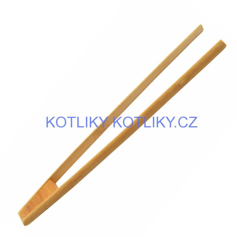 Dřevěné grilovací kleště 30 cm