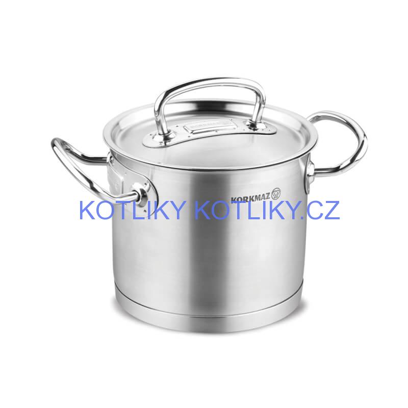 Sada nerezových hrnců s poklicí + rendlík 2 + 1 ks 5 L, 9 L, 1,5 L