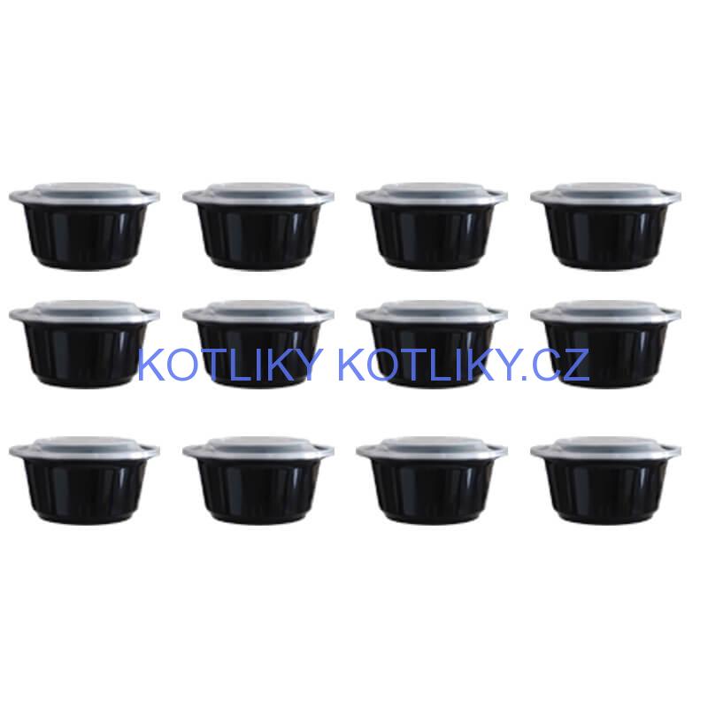 Smaltovaný kotlík 20 L (0,8 mm) + kovová kotlina 42 KOV + vařečka + misky 12 ks